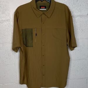 Bass Outdoor Men's Explorer Short-Sleeve Shirt - Kelp XL $69